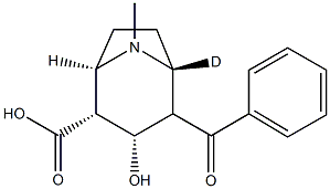 Benzoylecgonine-d3 solution 100μg/mL in methanol, 99 atom % D, drug standard Struktur