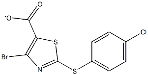 4-bromo-2-(4-chlorophenylthio)thiazole-5-carboxylate Struktur