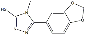 5-Benzo[1,3]dioxol-5-yl-4-methyl-4H-[1,2,4]triazole-3-thiol Struktur