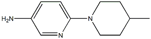 6-(4-Methyl-1-piperidinyl)-3-pyridinylamine Struktur