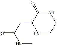 N-Methyl-2-(3-oxo-2-piperazinyl)acetamide Struktur