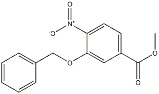 Methyl 3-(benzyloxy)-4-nitrobenzenecarboxylate Struktur