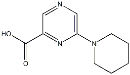 6-(1-Piperidinyl)-2-pyrazinecarboxylic acid Struktur