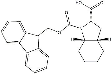 Fmoc-(2S,3aS,7aS)-Octahydro-1H-indole-2-carboxylic acid Struktur