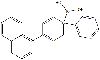 4-(4-phenyl)-1-naphthalene-yl-phenyl boronic acid
 Struktur