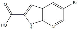 5-Bromo-7-Azaindole-2-carboxylic acid Struktur