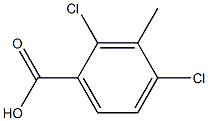 2,4-Dicloro-3-methylbenzoic acid Struktur