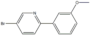 5-bromo-2-(3-methoxyphenyl)pyridine Struktur