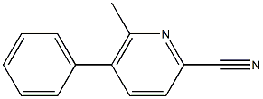 2-Cyano-6-methyl-5-phenylpyridine Struktur