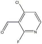 4-Chloro-2-fluoropyridine-3-carboxaldehyde Struktur