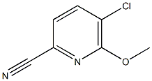 2-Cyano-5-Chloro-6-methoxypyridine Struktur