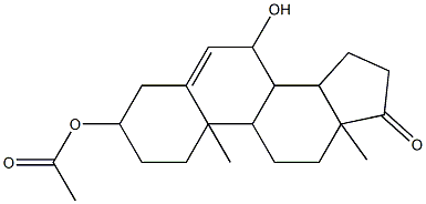 Acetic acid 7-hydroxy-10,13-dimethyl-17-oxo-2,3,4,7,8,9,10,11,12,13,14,15,16,17-tetradecahydro-1H-cyclopenta[a]phenanthren-3-yl ester Struktur