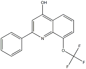 2-Phenyl-8-trifluoromethoxyquinolin-4-ol Struktur