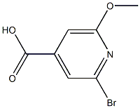 2-bromo-6-methoxyisonicotinic acid Struktur