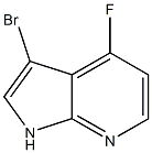 3-bromo-4-fluoro-1H-pyrrolo[2,3-b]pyridine Struktur