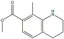 methyl 8-methyl-1,2,3,4-tetrahydroquinoline-7-carboxylate Struktur