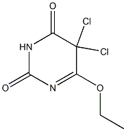 6-ethoxy-5,5-dichloro-dihydro-pyrimidine-2,4-dione Struktur