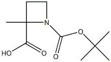 1-tert-butyl 2-methyl azetidine-1,2-dicarboxylate Struktur