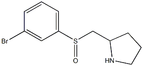 2-(3-Bromo-benzenesulfinylmethyl)-pyrrolidine Struktur