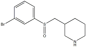 3-(3-Bromo-benzenesulfinylmethyl)- piperidine Struktur