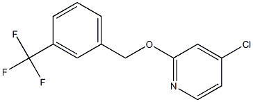 2-(3-(trifluoromethyl)benzyloxy)-4-chloropyridine Struktur