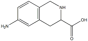 6-amino-1,2,3,4-tetrahydroisoquinoline-3-carboxylic acid Struktur