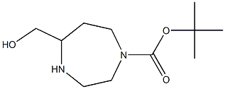 5-Hydroxymethyl-[1,4]diazepane-1-carboxylic acid tert-butyl ester Struktur