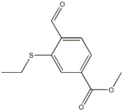 methyl 3-(ethylthio)-4-formylbenzoate Struktur