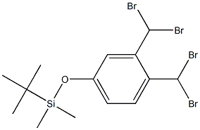 (3,4-bis(dibromomethyl)phenoxy)(tert-butyl)dimethylsilane Struktur