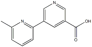 5-(6-methylpyridin-2-yl)pyridine-3-carboxylic acid Struktur