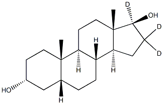 5b-Androstan-3a,17b-diol-16,16,17-d3 Struktur