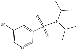 5-broMo-N,N-diisopropylpyridine-3-sulfonaMide Struktur