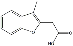 (3-Methyl-benzofuran-2-yl)-acetic acid Struktur