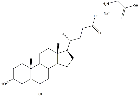 Glycine sodium hyodeoxycholate Struktur