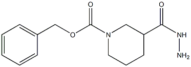 benzyl 3-(hydrazinecarbonyl)piperidine-1-carboxylate Struktur