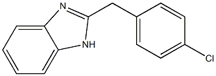 2-p-chlorobenzylbenzimidazole Struktur