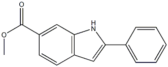 Methyl 2-phenylindole-6-carboxylate Struktur