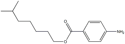 Isooctyl p-aminobenzoate Struktur