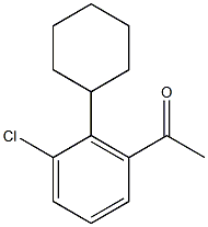 Acetylcyclohexylchlorobenzene Struktur