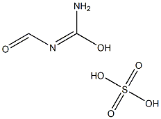 Oxymethylisourea hydrogen sulfate Struktur