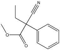 Methyl 2-phenyl-2-cyanobutanoate Struktur