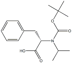 N-(tert-butoxycarbonyl)-N-isopropylphenylalanine Struktur