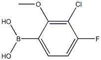 3-Chloro-4-fluoro-2-methoxyphenylboronic acid Struktur