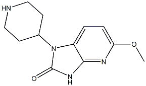 5-methoxy-1-(piperidin-4-yl)-1H-imidazo[4,5-b]pyridin-2(3H)-one Struktur