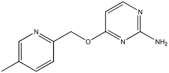 4-((5-Methylpyridin-2-yl)methoxy)pyrimidin-2-amine Struktur