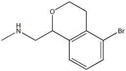 (5-bromoisochroman-1-yl)-N-methylmethanamine Struktur