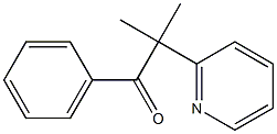 2-methyl-1-phenyl-2-(pyridin-2-yl)propan-1-one Struktur