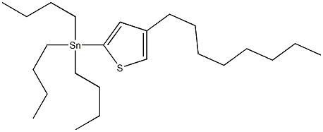 Tributyl-(4-octyl-thiophen-2-yl)-stannane Struktur