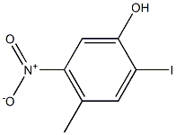 2-Iodo-4-methyl-5-nitro-phenol Struktur