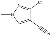 3-Chloro-1-methyl-1H-pyrazole-4-carbonitrile Struktur